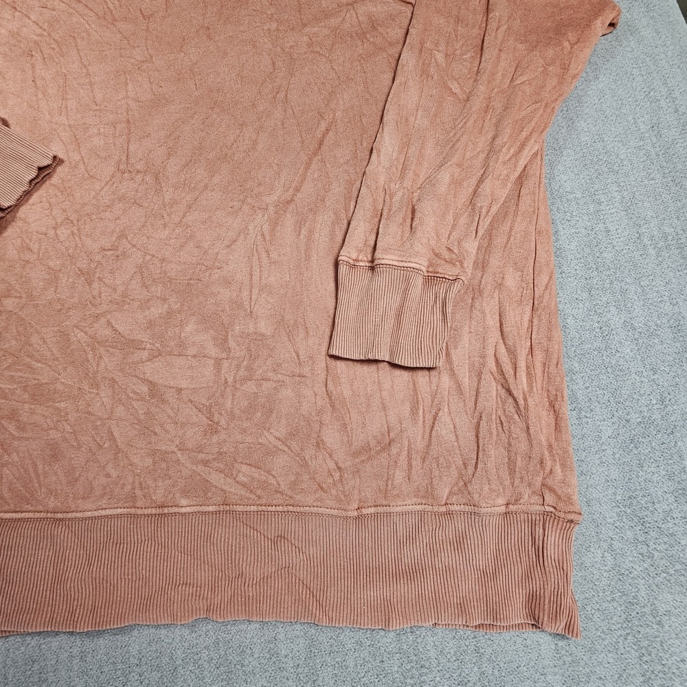 Aerie Women's Orange Sweatshirt Long Sleeve Crew Neck Pullover Sz XL - Picture 5 of 14
